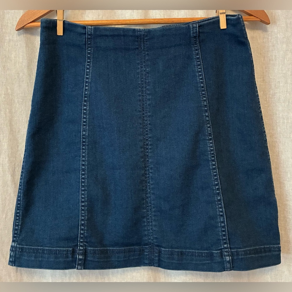 Free People Denim Mini Skirt